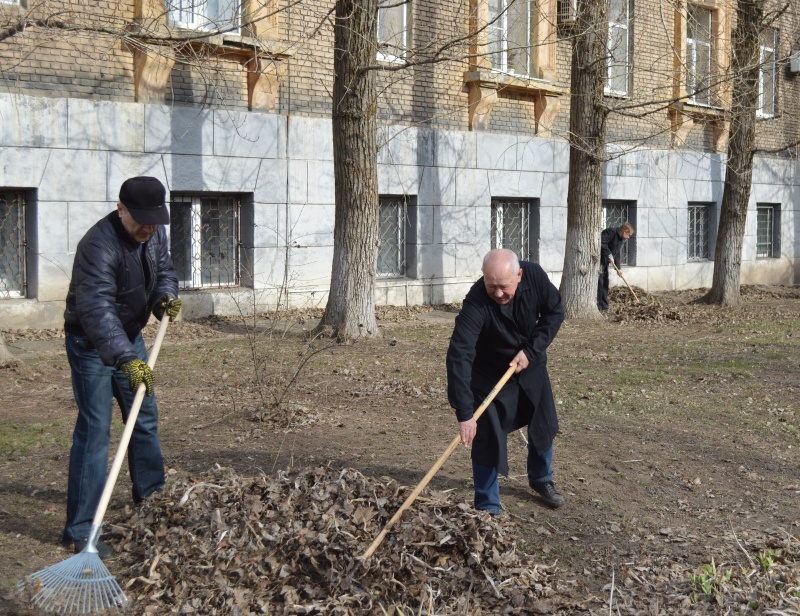 Участие в общереспубликанском субботнике