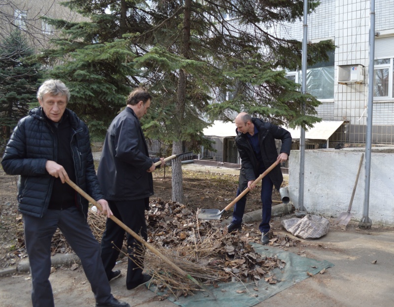 Участие в общереспубликанском субботнике