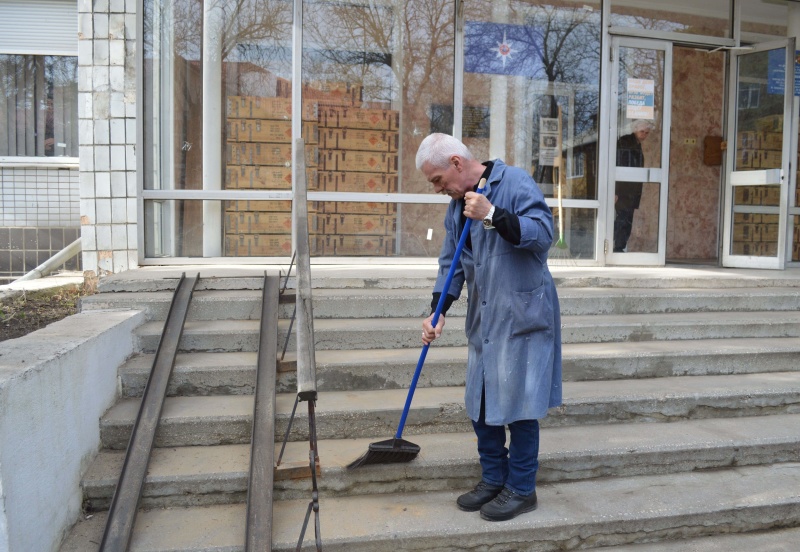 Участие в общереспубликанском субботнике