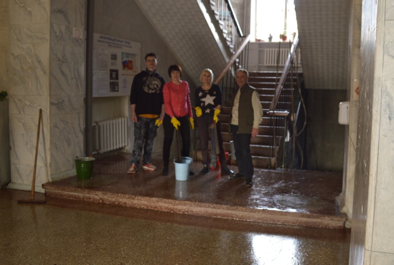 Участие в общереспубликанском субботнике